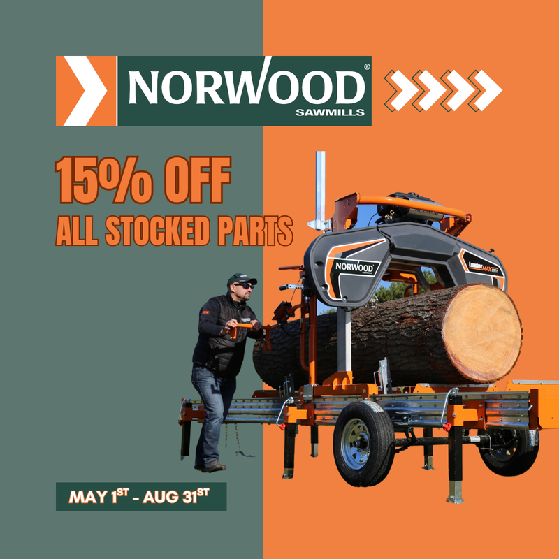 <p>Enjoy 15% off ALL stocked parts (excluding blades), valid until 1st May - 31st August.</p><p><strong>Discount: added at checkout</strong></p>